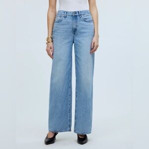 Madewell Superwide-Leg Jeans Size 30 in Ahern Wash: Airy Denim Edition